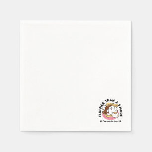 Serviette En Papier Fluffier Tha’more - Chien mignon et Pun de dessert