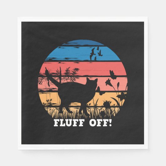 Serviette En Papier Fluide hors chat (Devant)