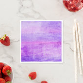 Serviette En Papier Flux d'aquarelle violet (En situation)
