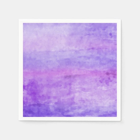 Serviette En Papier Flux d'aquarelle violet (Devant)