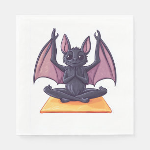 Serviette En Papier Flux de yoga de chauve-souris