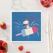 Serviette En Papier Flying Ace Snoopy on Ice Pop (En situation)