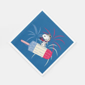 Serviette En Papier Flying Ace Snoopy on Ice Pop (Coin)