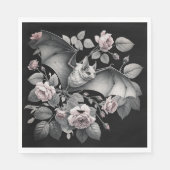 Serviette En Papier Flying Bat Halloween (Devant)