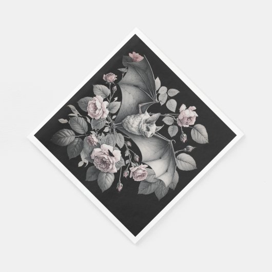 Serviette En Papier Flying Bat Halloween (Coin)