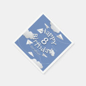 Serviette En Papier flying folded paper airplanes birthday (Coin)