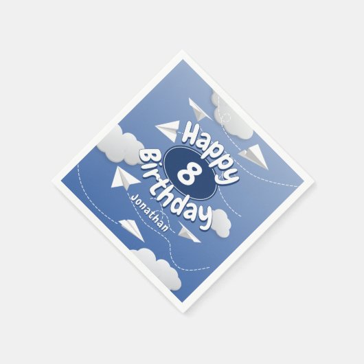 Serviette En Papier flying folded paper airplanes childrens birthday (Coin)