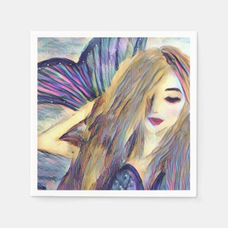 Serviette En Papier Foire à thème Mermaid plaques de papier personnali