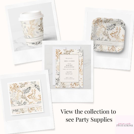 Serviette En Papier Foliage d'automne moderne