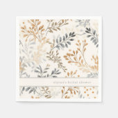 Serviette En Papier Foliage d'automne moderne (Devant)