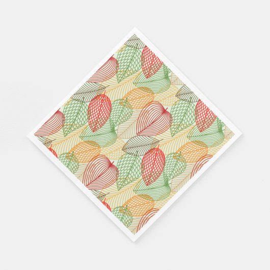 Serviette En Papier Foliage de septembre (Coin)