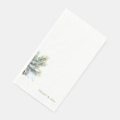 Serviette En Papier Foliage d'hiver Fête personnalisée (Coin)