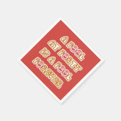 Serviette En Papier Folie pour toujours (Coin)