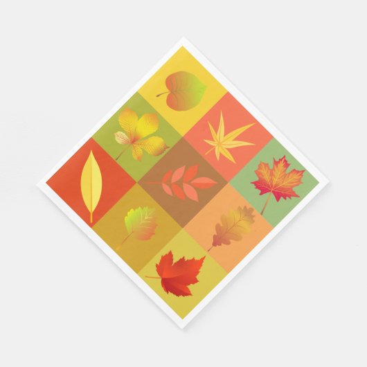 Serviette En Papier Folithe d'automne (Coin)