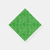 Serviette En Papier Folk Art Deer Forest Green (Coin)