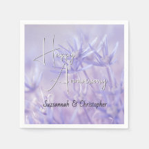Fond Floral Violet Poussiéreux Anniversaire