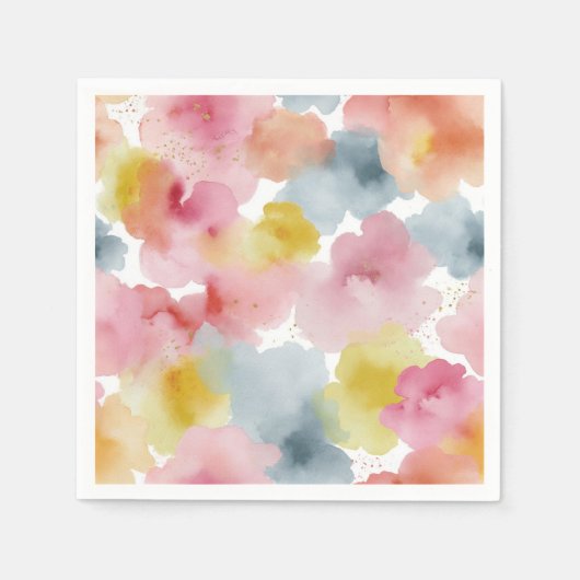 Serviette En Papier Fond pastel abstrait (Devant)