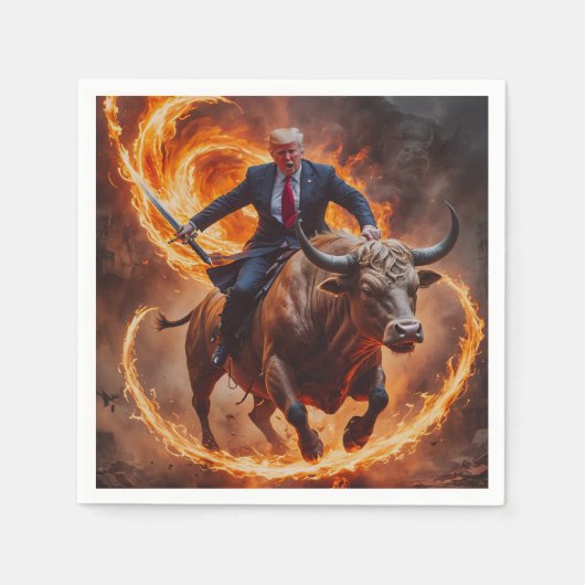 Serviette En Papier Fonds républicain des élections du président Trump (Devant)