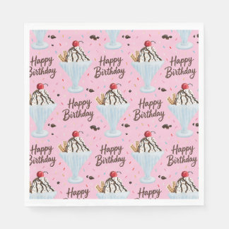 Serviette En Papier Fondue au glace