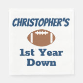 Serviette En Papier Football 1er anniversaire (Devant)