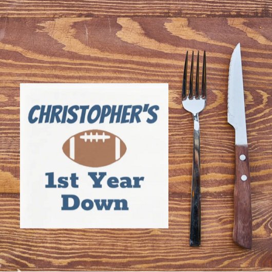 Serviette En Papier Football 1er anniversaire