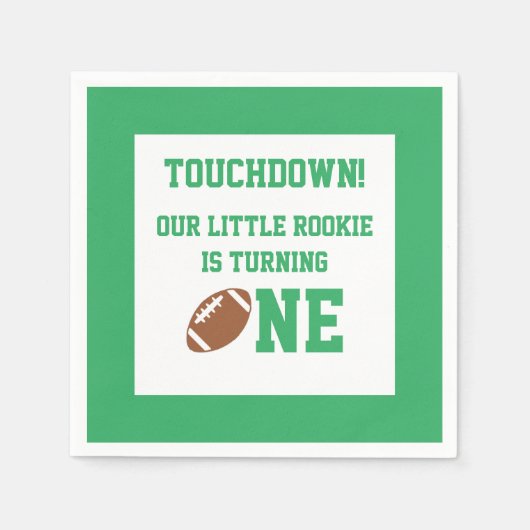 Serviette En Papier Football 1er anniversaire (Devant)