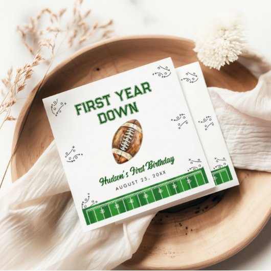 Serviette En Papier Football Birthday Party Welcome Sign