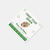 Serviette En Papier Football Birthday Party Welcome Sign (Coin)