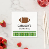 Serviette En Papier Football Boy Fête d'anniversaire (En situation)