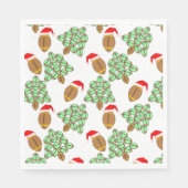 Serviette En Papier Football de Noël (Devant)