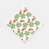 Serviette En Papier Football de Noël (Coin)