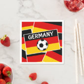 Serviette En Papier Football drapeau allemand (En situation)