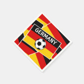 Serviette En Papier Football drapeau allemand (Coin)