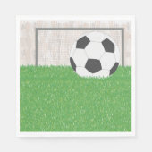 Serviette En Papier Football Et Objectif (Devant)