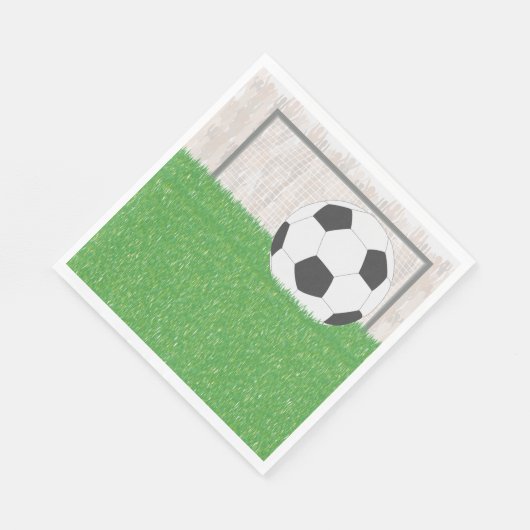 Serviette En Papier Football Et Objectif (Coin)