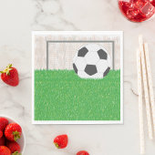 Serviette En Papier Football Et Objectif