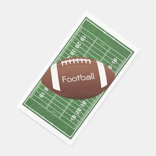 Serviette En Papier Football Field Ball Design Guest Towel Napkin (Coin)