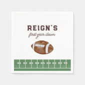 Serviette En Papier Football garçon première année bas 1er anniversair (Devant)