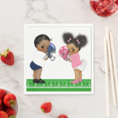 Serviette En Papier Football Genre Révéler Baby shower Papier Napkin (En situation)