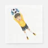 Serviette En Papier Football Goalie (Devant)