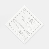 Serviette En Papier Football Kicker Connectez Les Points (Coin)