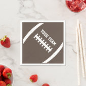 Serviette En Papier Football Party Personnalisé Nom de l'équipe ou spo (En situation)