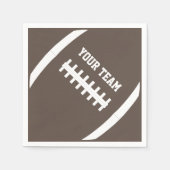 Serviette En Papier Football Party Personnalisé Nom de l'équipe ou spo (Devant)