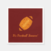 Serviette En Papier Football Party Tailgate Fournitures Maroon Gold (Devant)