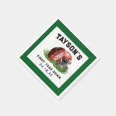 Serviette En Papier Football première année bas 1er anniversaire (Coin)