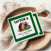 Serviette En Papier Football première année bas 1er anniversaire