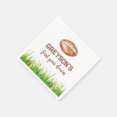 Serviette En Papier Football première année bas 1er anniversaire fête (Coin)