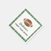 Serviette En Papier Football Première année en bas Anniversaire (Coin)