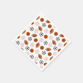 Serviette En Papier Football Sport Motif (Coin)