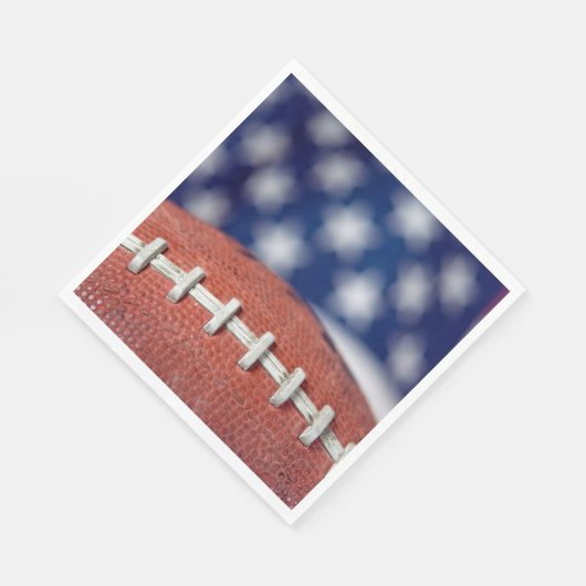 Serviette En Papier Football sur drapeau (Coin)